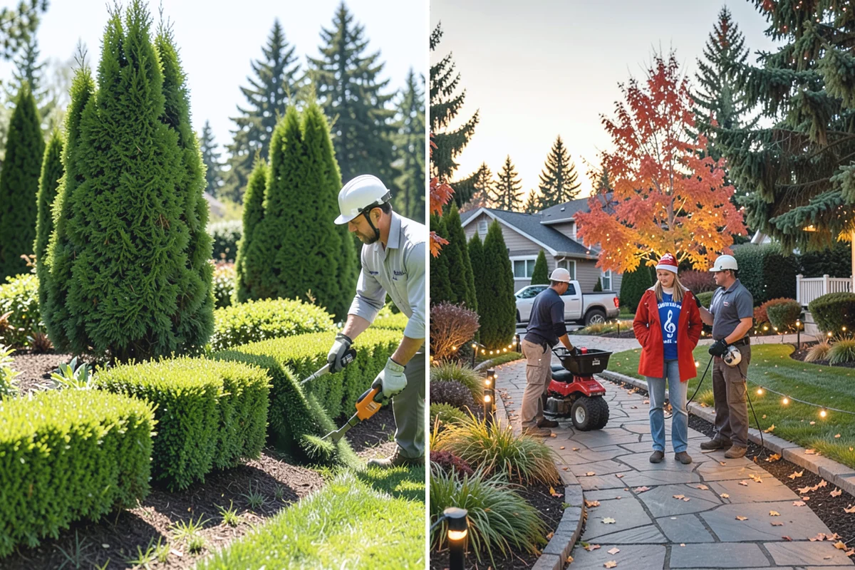 Mulch Refresh in Medina, King County, WA - Clear leaves, twigs, and surface debris from the beds
