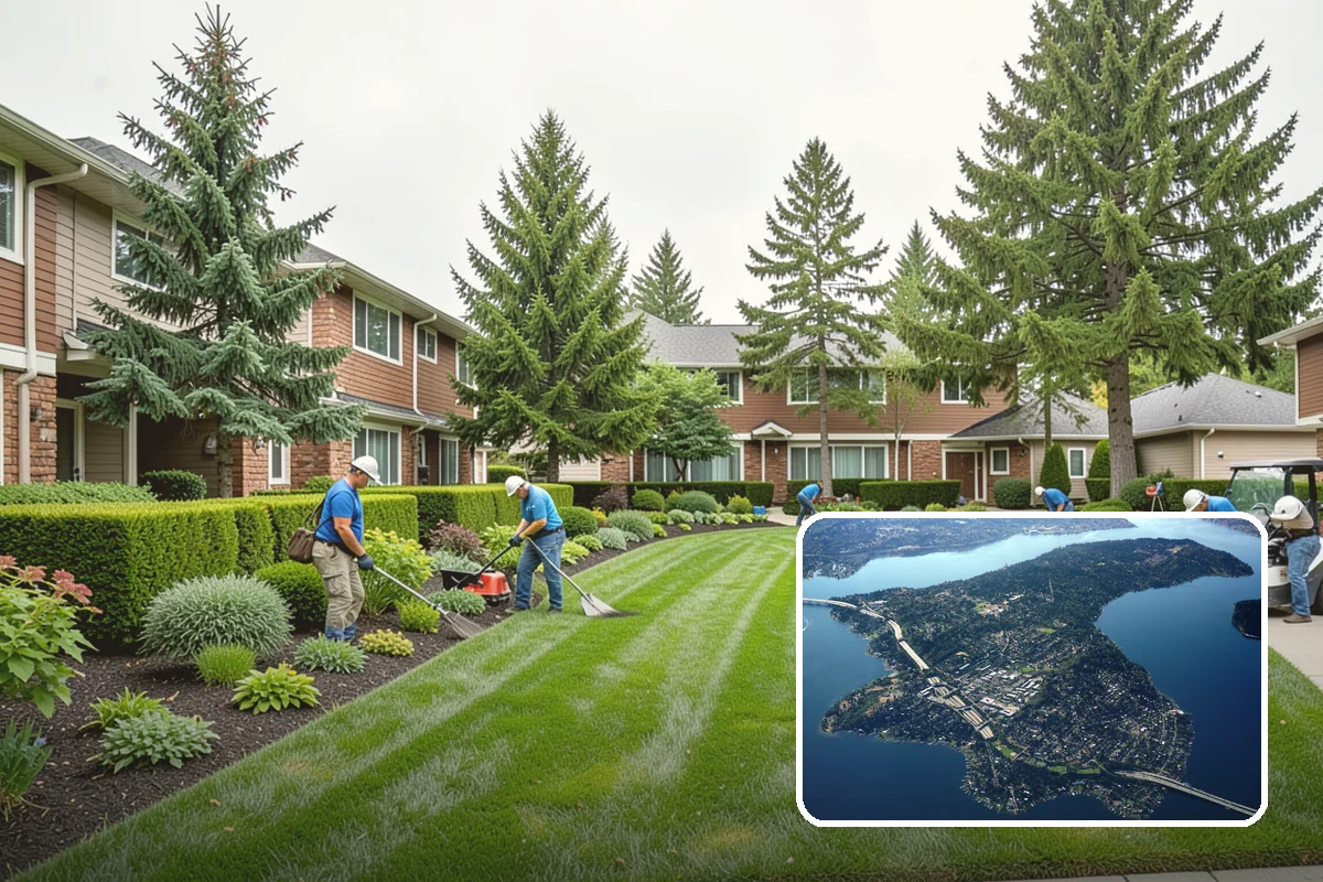 Mulch Refresh in Mercer Island, King County, WA - Renews a dark, uniform look across settled beds