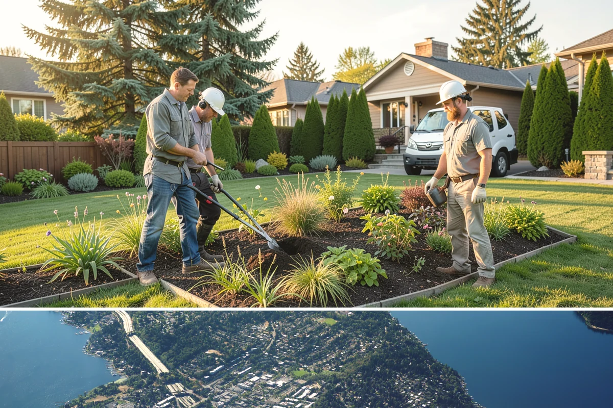 Mulch Refresh in Mercer Island, King County, WA - Best applied in spring to lock in moisture before the dry summer, with an optional light fall top-up before sustained rain.