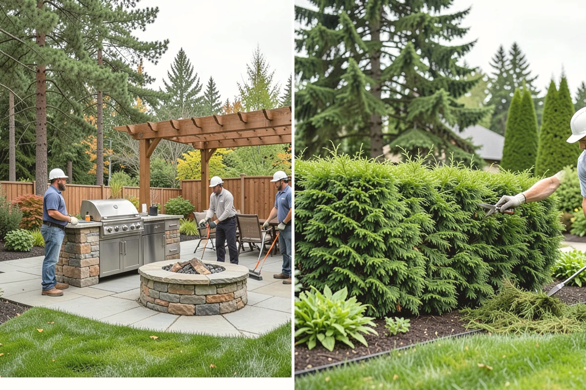 Mulch Refresh in Mill Creek, Snohomish County, WA - Clear leaves, twigs, and surface debris from the beds