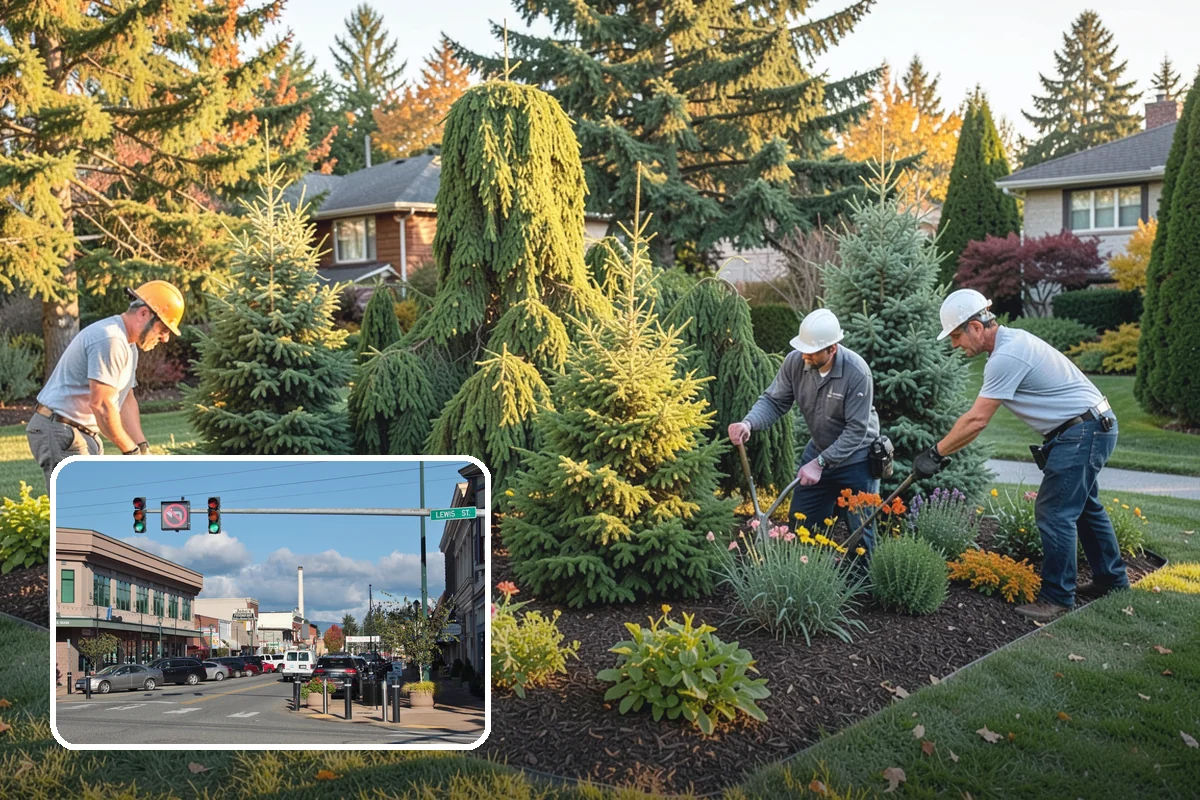 Mulch Refresh in Monroe, Snohomish County, WA - Renews a dark, uniform look across settled beds