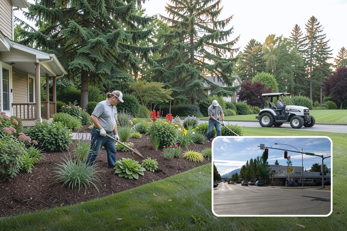 Mulch Refresh in North Bend, King County, WA - Renews a dark, uniform look across settled beds