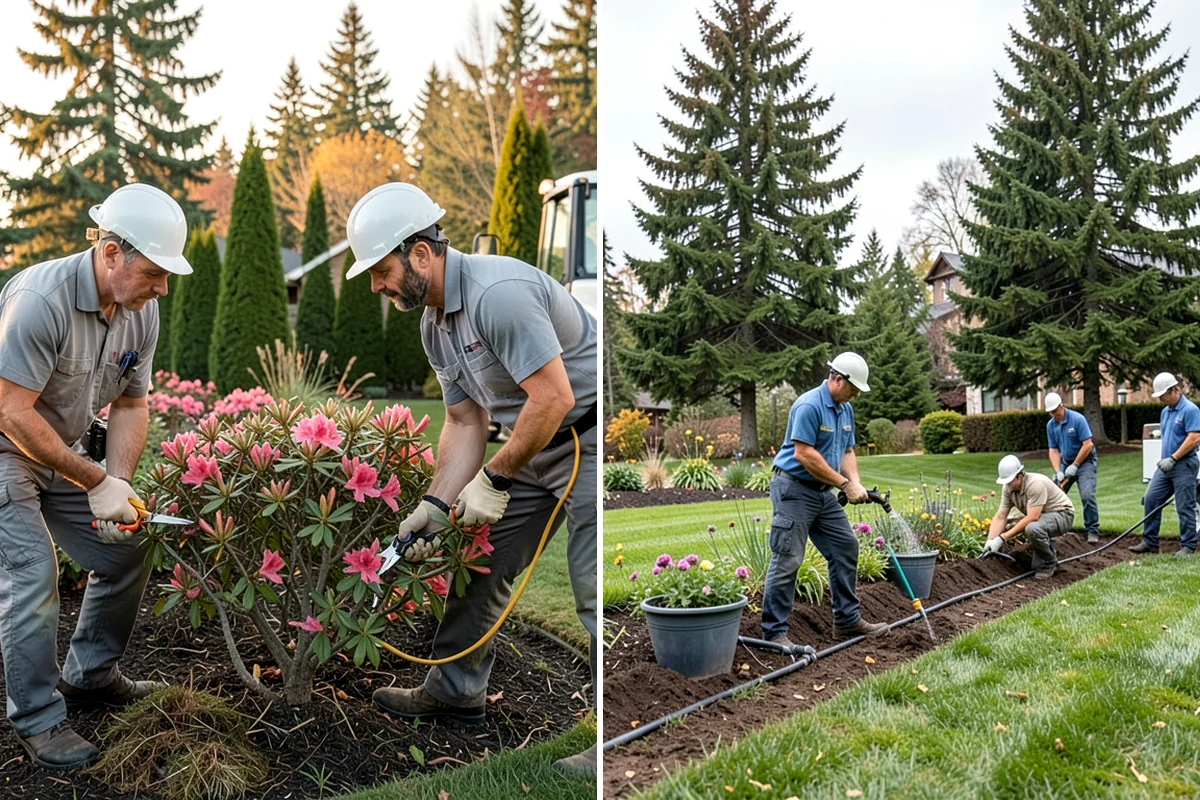 Mulch Refresh in Puyallup, Pierce County, WA - Clear leaves, twigs, and surface debris from the beds