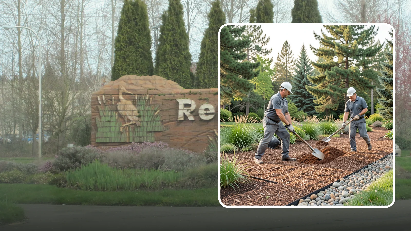 Mulch Refresh in Renton, King County, WA - A fresh top layer of organic mulch to restore depth and color mid-season.