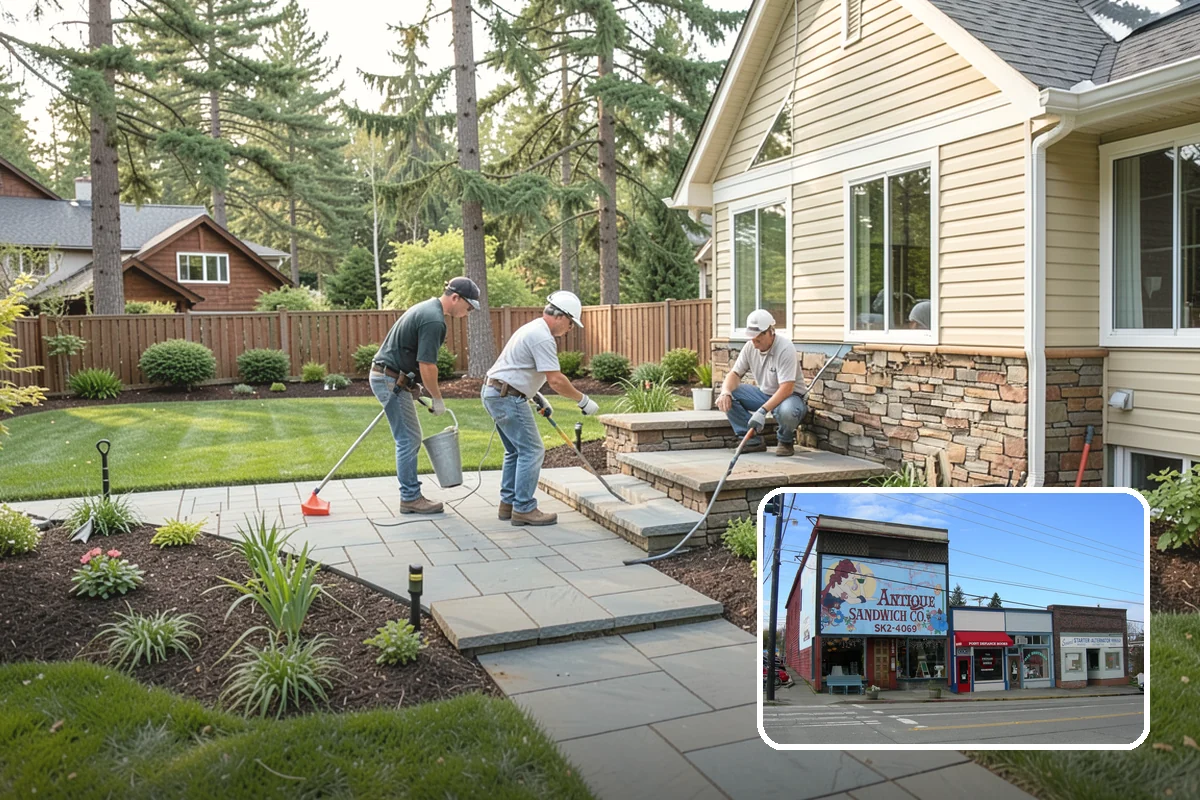 Mulch Refresh in Ruston, Pierce County, WA - Renews a dark, uniform look across settled beds