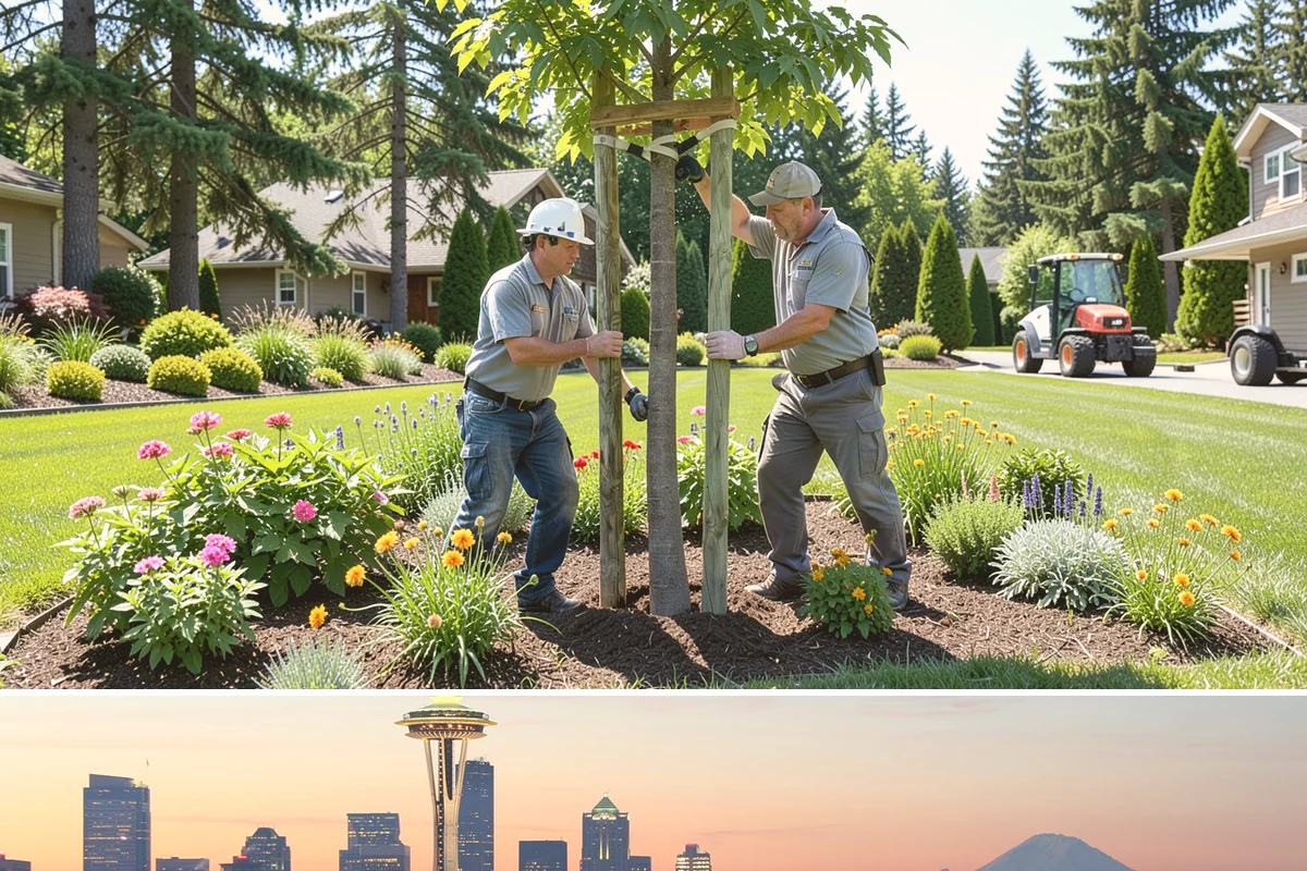 Mulch Refresh in Seattle, King County, WA - Best applied in spring to lock in moisture before the dry summer, with an optional light fall top-up before sustained rain.