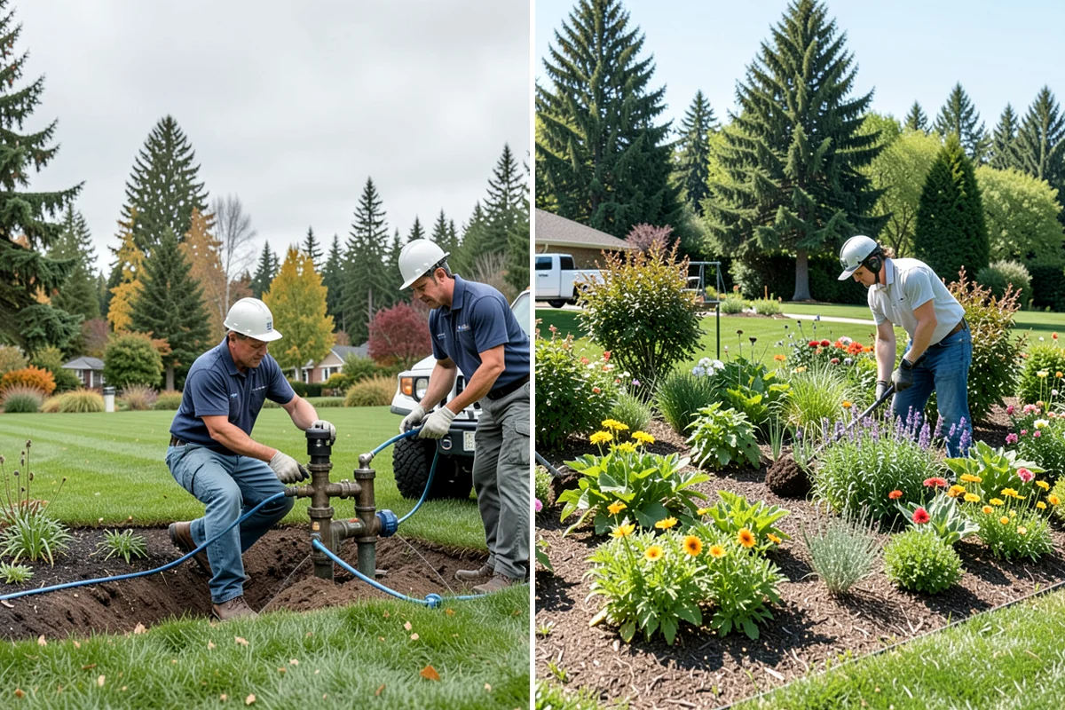 Mulch Refresh in Sedro-Woolley, Skagit County, WA - Clear leaves, twigs, and surface debris from the beds