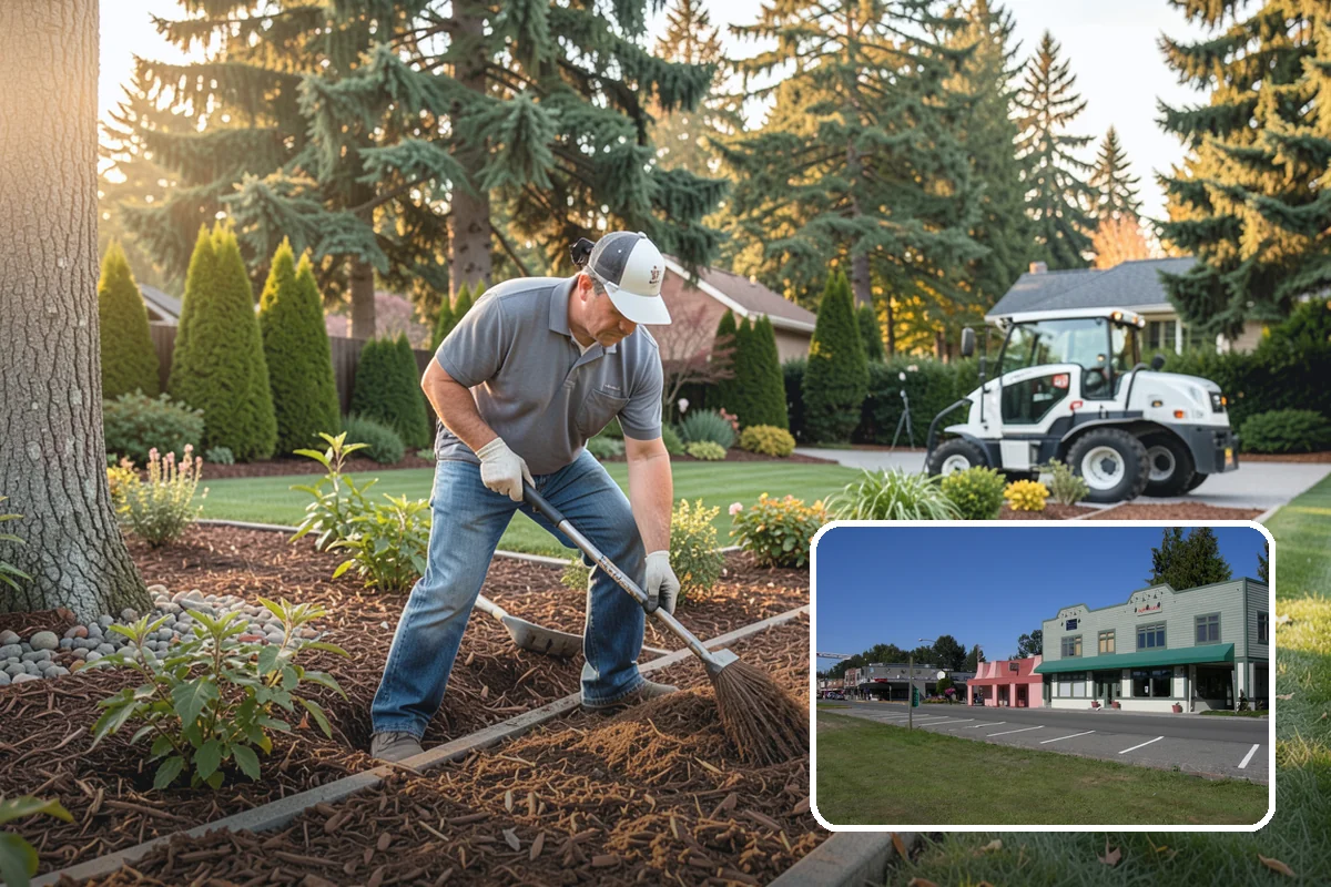 Mulch Refresh in Snoqualmie, King County, WA - Renews a dark, uniform look across settled beds