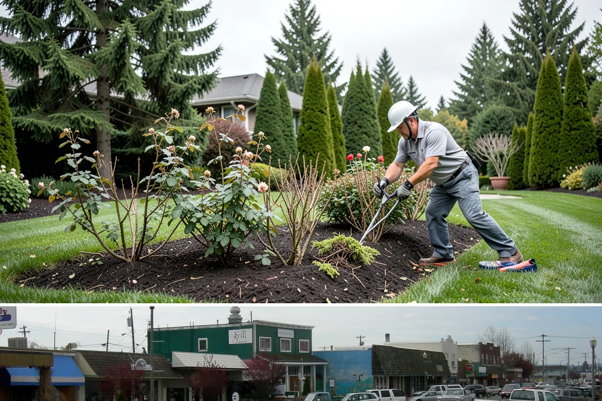 Mulch Refresh in Stanwood, Snohomish County, WA - Best applied in spring to lock in moisture before the dry summer, with an optional light fall top-up before sustained rain.