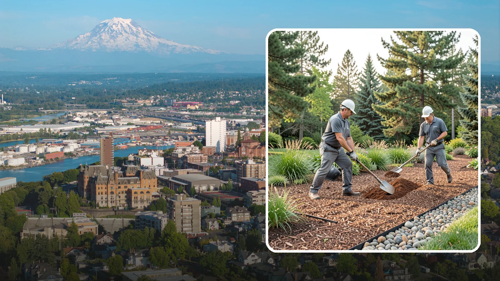 Mulch Refresh in Tacoma, Pierce County, WA - A fresh top layer of organic mulch to restore depth and color mid-season.