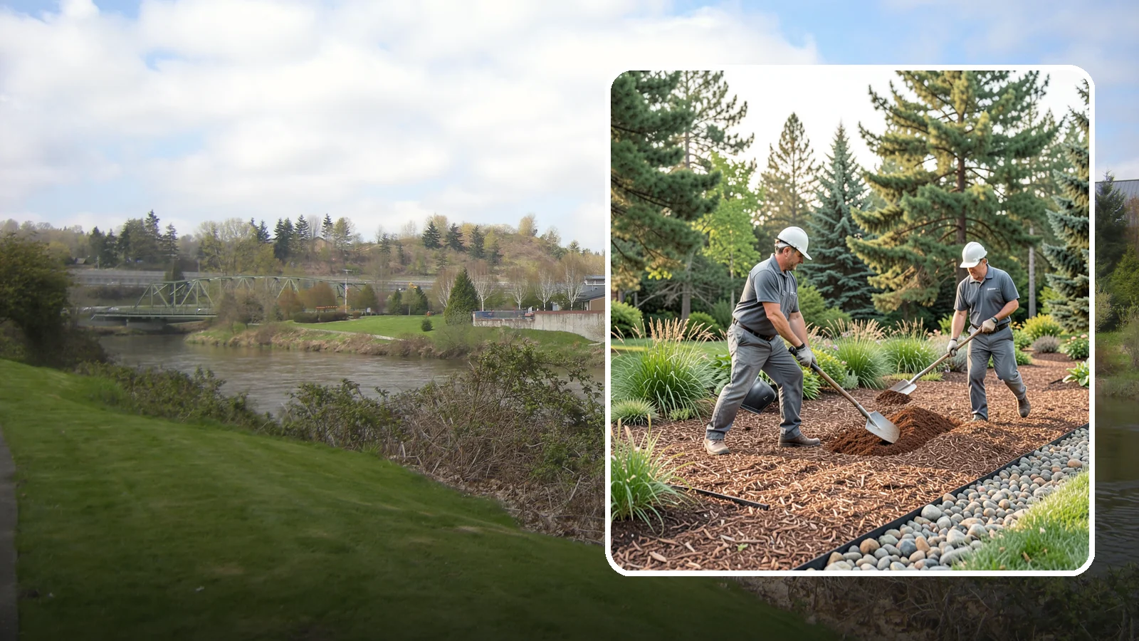 Mulch Refresh in Tukwila, King County, WA - A fresh top layer of organic mulch to restore depth and color mid-season.