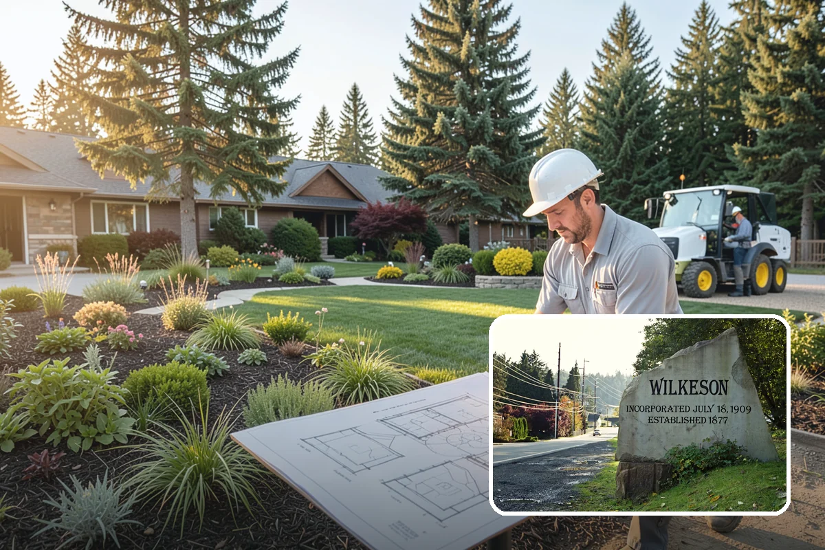 Mulch Refresh in Wilkeson, Pierce County, WA - Renews a dark, uniform look across settled beds