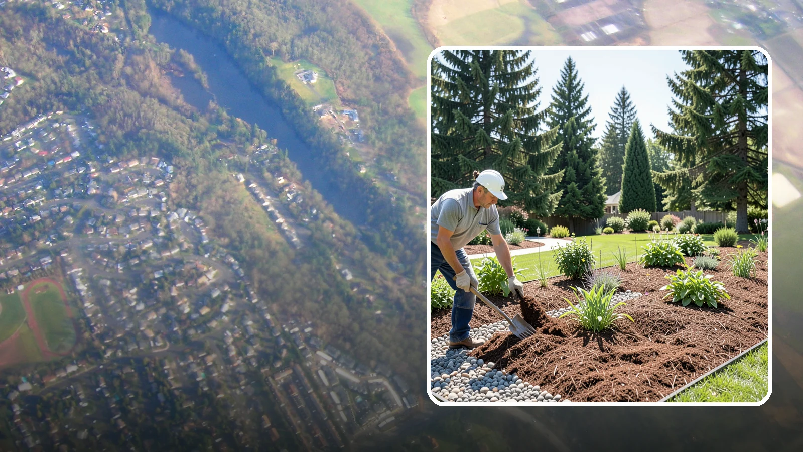 Mulch Replacement in Algona, King County, WA - Full removal and reinstall of organic mulch to rebuild healthy, moisture-balanced beds.