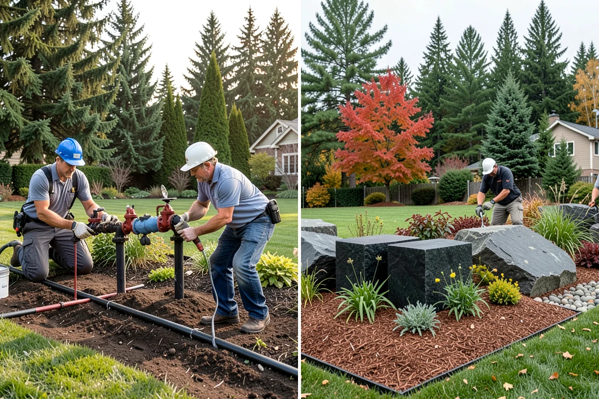 Mulch Replacement in Arlington, Snohomish County, WA - Excavate and haul the fully decomposed old mulch