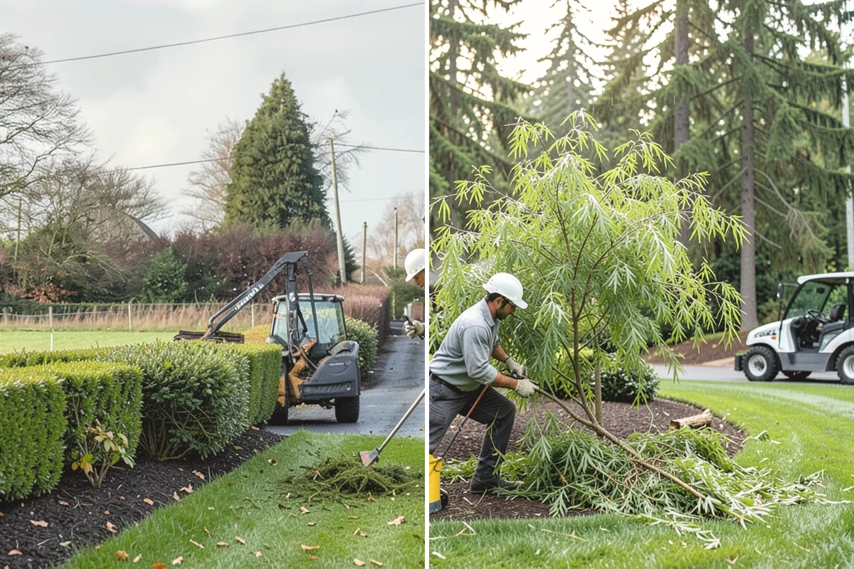 Mulch Replacement in Burien, King County, WA - Excavate and haul the fully decomposed old mulch