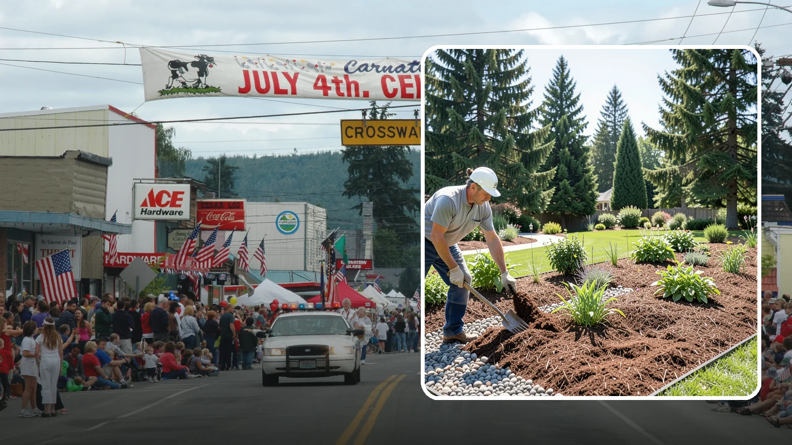 Mulch Replacement in Carnation, King County, WA - Full removal and reinstall of organic mulch to rebuild healthy, moisture-balanced beds.