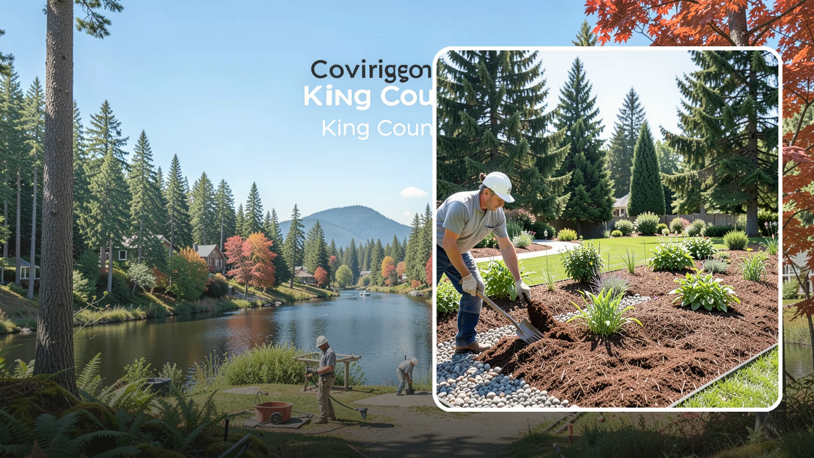 Mulch Replacement in Covington, King County, WA - Full removal and reinstall of organic mulch to rebuild healthy, moisture-balanced beds.