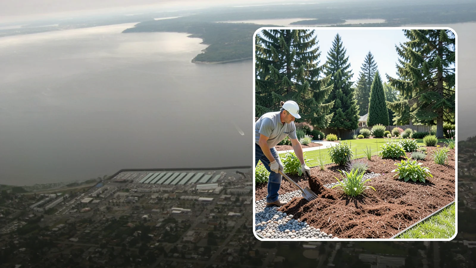 Mulch Replacement in Des Moines, King County, WA - Full removal and reinstall of organic mulch to rebuild healthy, moisture-balanced beds.