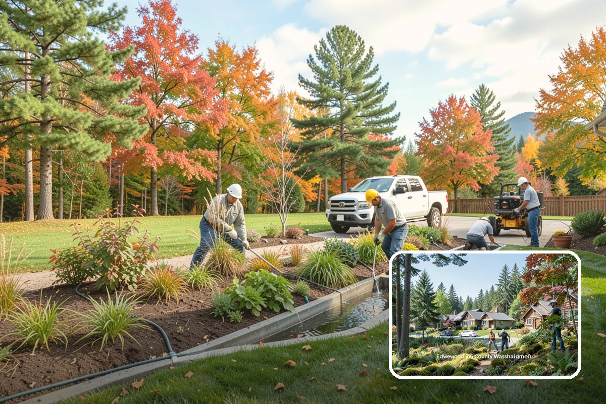 Mulch Replacement in Edgewood, Pierce County, WA - Rebuilds soil structure as the fresh organic layer decomposes