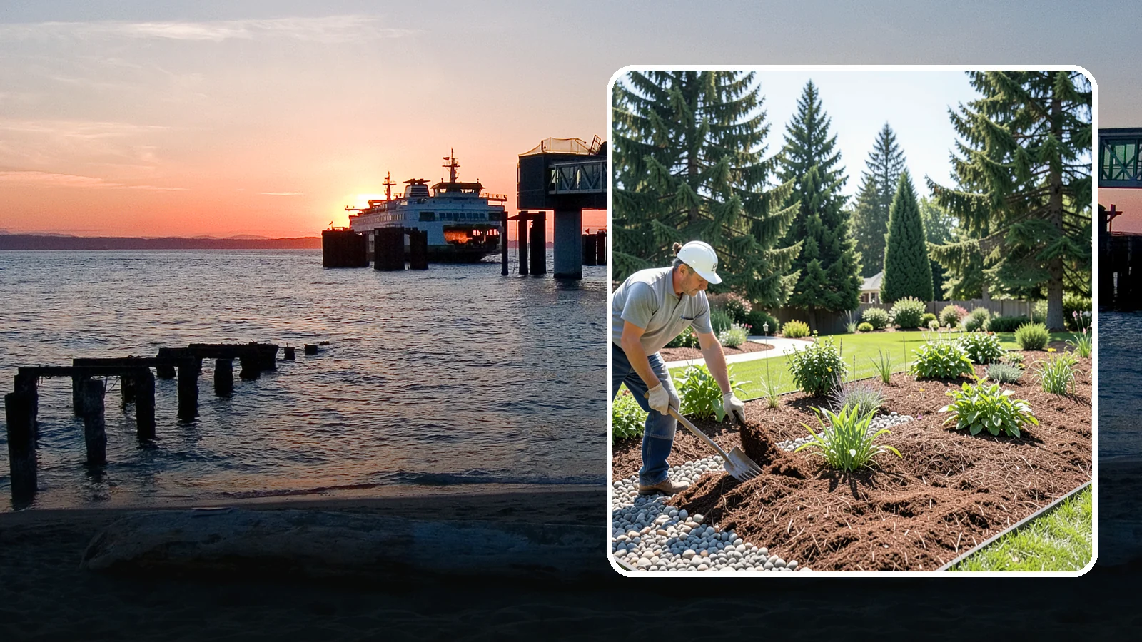 Mulch Replacement in Edmonds, Snohomish County, WA - Full removal and reinstall of organic mulch to rebuild healthy, moisture-balanced beds.