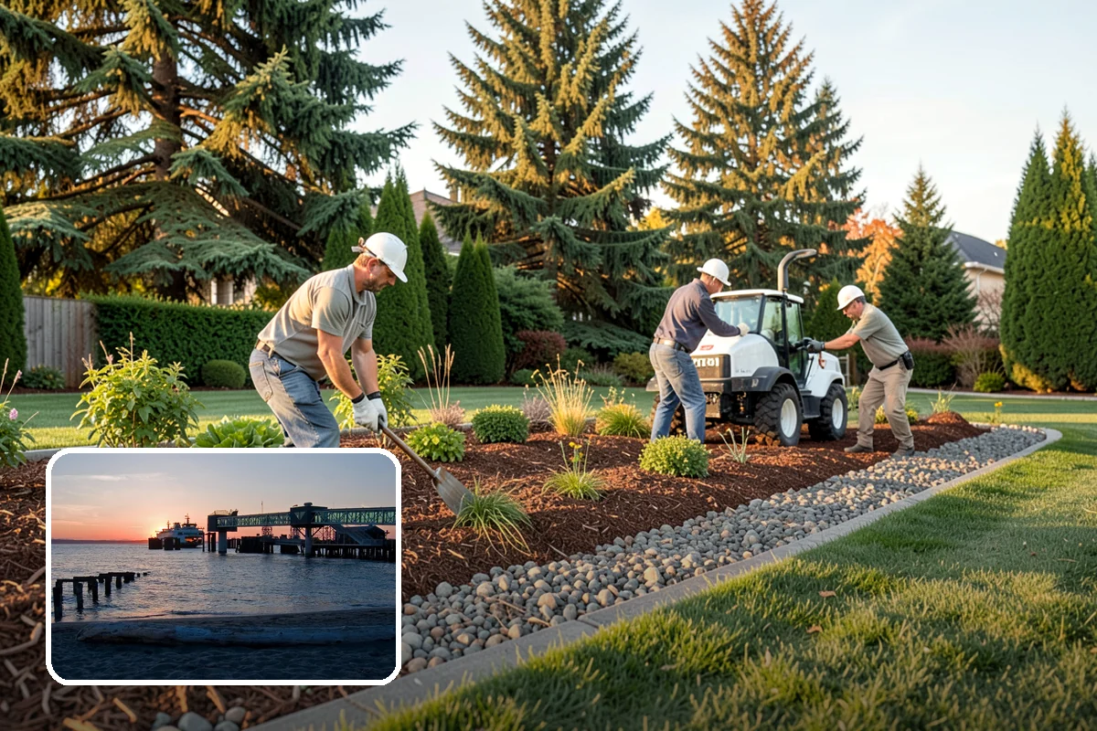 Mulch Replacement in Edmonds, Snohomish County, WA - Rebuilds soil structure as the fresh organic layer decomposes