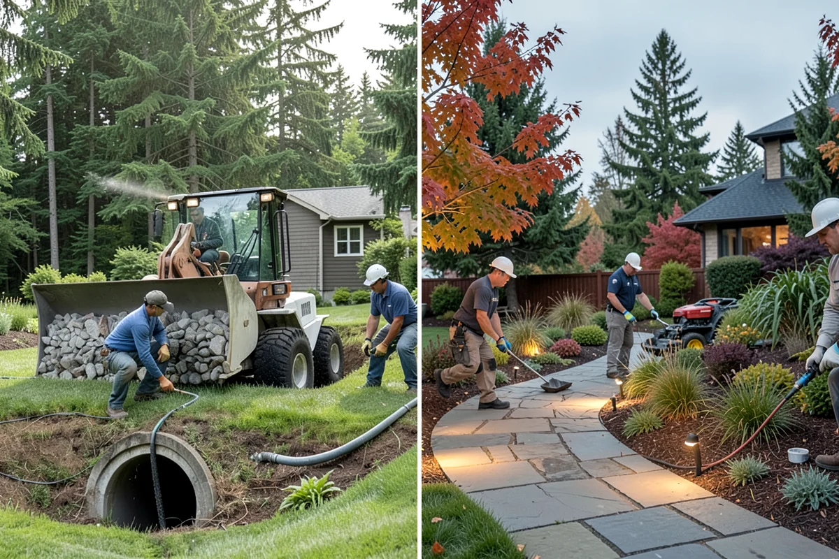Mulch Replacement in Enumclaw, King County, WA - Excavate and haul the fully decomposed old mulch
