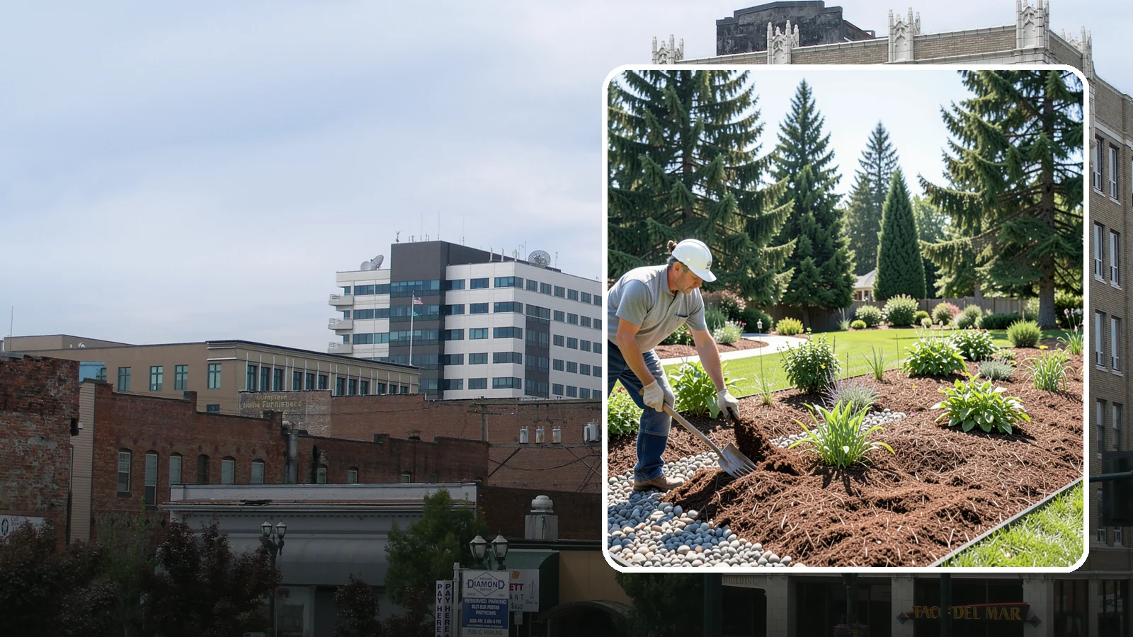 Mulch Replacement in Everett, Snohomish County, WA - Full removal and reinstall of organic mulch to rebuild healthy, moisture-balanced beds.