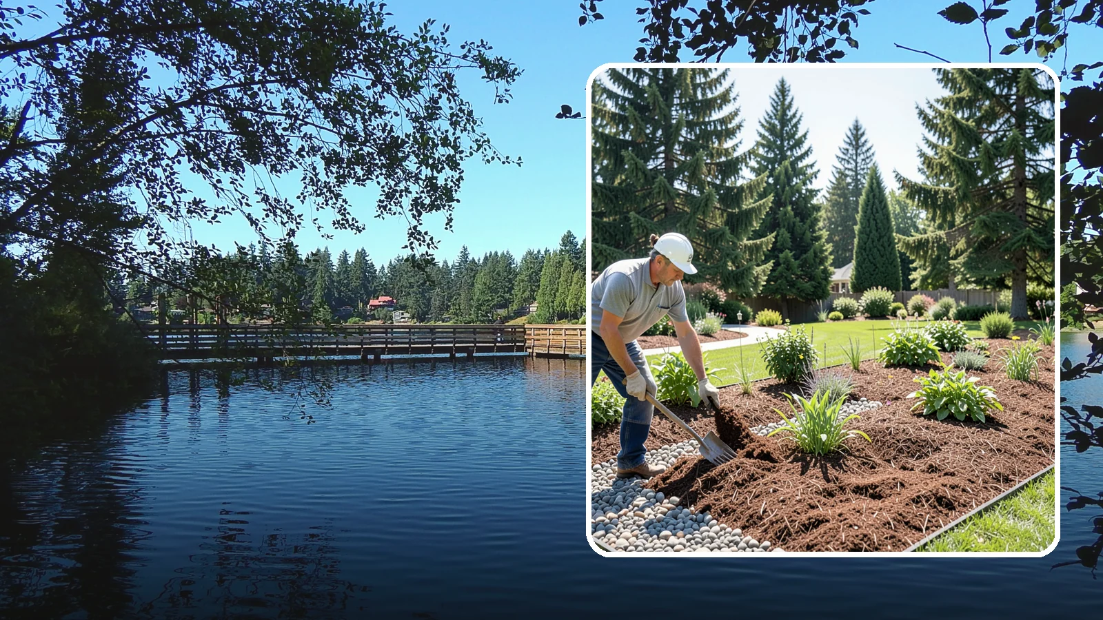 Mulch Replacement in Federal Way, King County, WA - Full removal and reinstall of organic mulch to rebuild healthy, moisture-balanced beds.