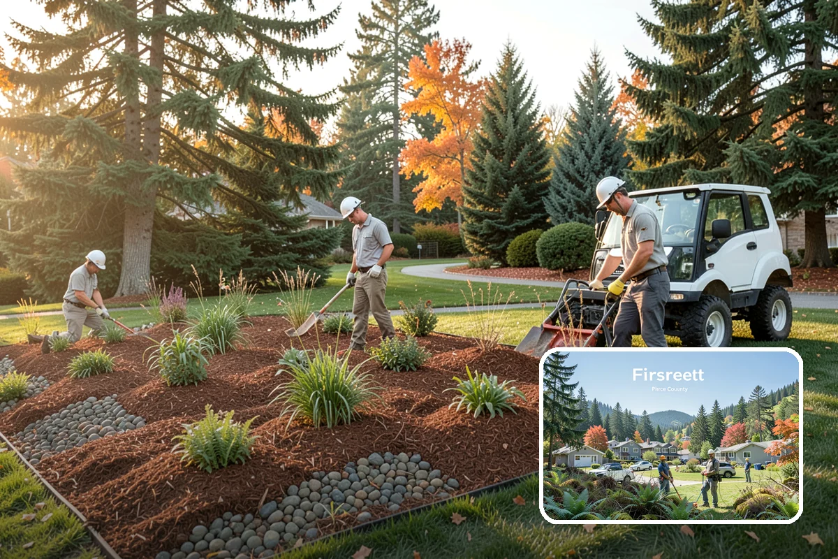 Mulch Replacement in Fircrest, Pierce County, WA - Rebuilds soil structure as the fresh organic layer decomposes