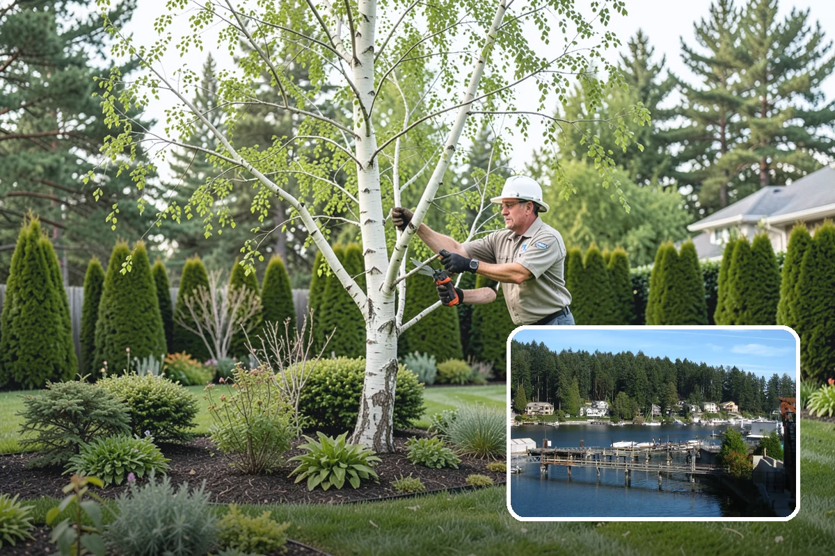 Mulch Replacement in Gig Harbor, Pierce County, WA - Rebuilds soil structure as the fresh organic layer decomposes
