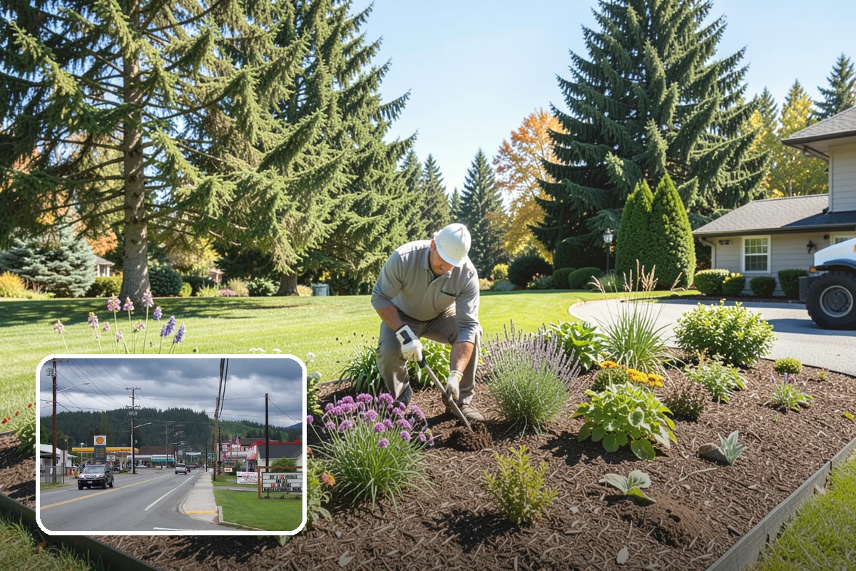 Mulch Replacement in Granite Falls, Snohomish County, WA - Rebuilds soil structure as the fresh organic layer decomposes