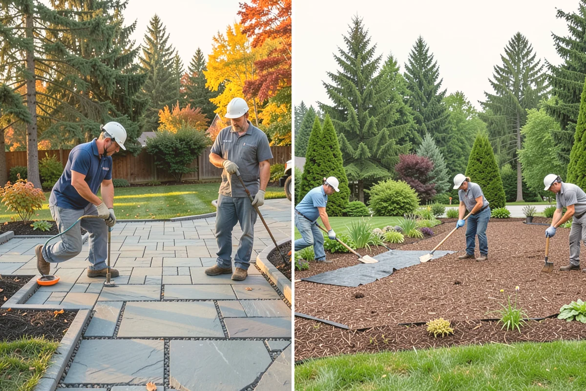 Mulch Replacement in Kent, King County, WA - Excavate and haul the fully decomposed old mulch