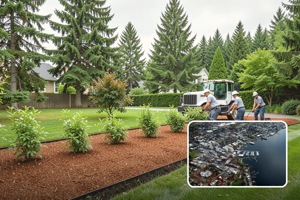 Mulch Replacement in Kirkland, King County, WA - Rebuilds soil structure as the fresh organic layer decomposes