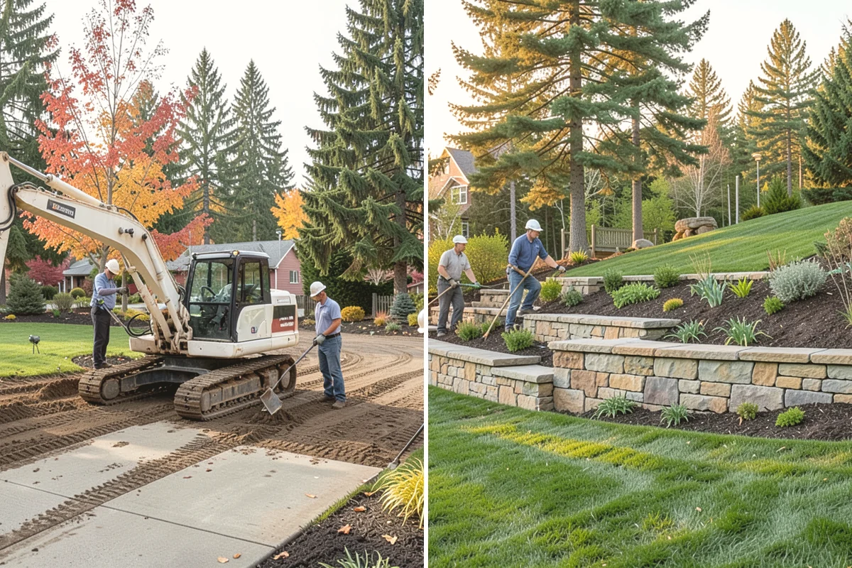 Mulch Replacement in La Conner, Skagit County, WA - Excavate and haul the fully decomposed old mulch