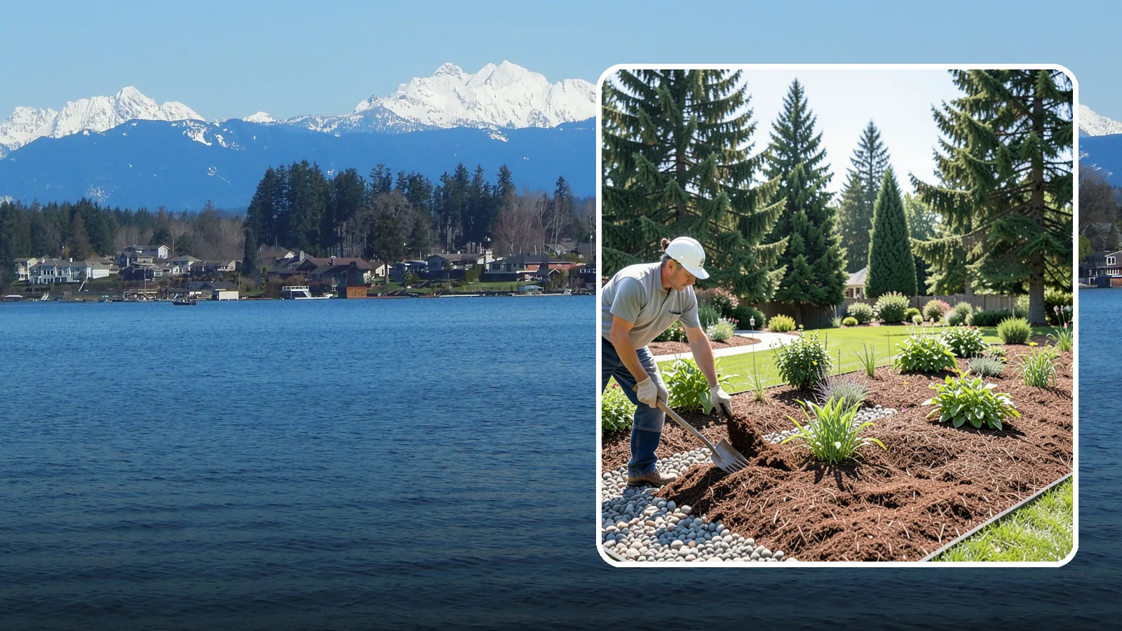 Mulch Replacement in Lake Stevens, Snohomish County, WA - Full removal and reinstall of organic mulch to rebuild healthy, moisture-balanced beds.