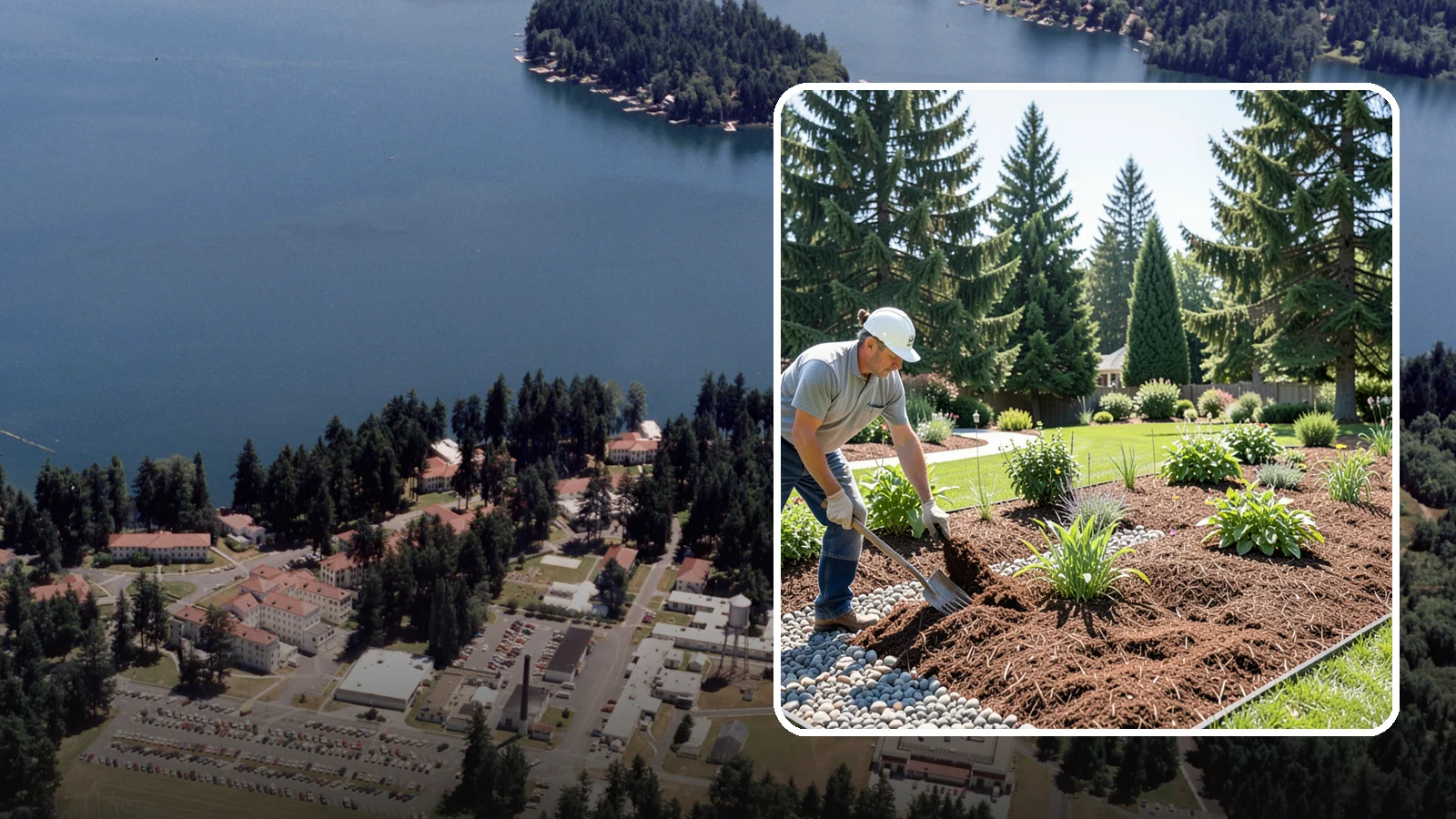 Mulch Replacement in Lakewood, Pierce County, WA - Full removal and reinstall of organic mulch to rebuild healthy, moisture-balanced beds.