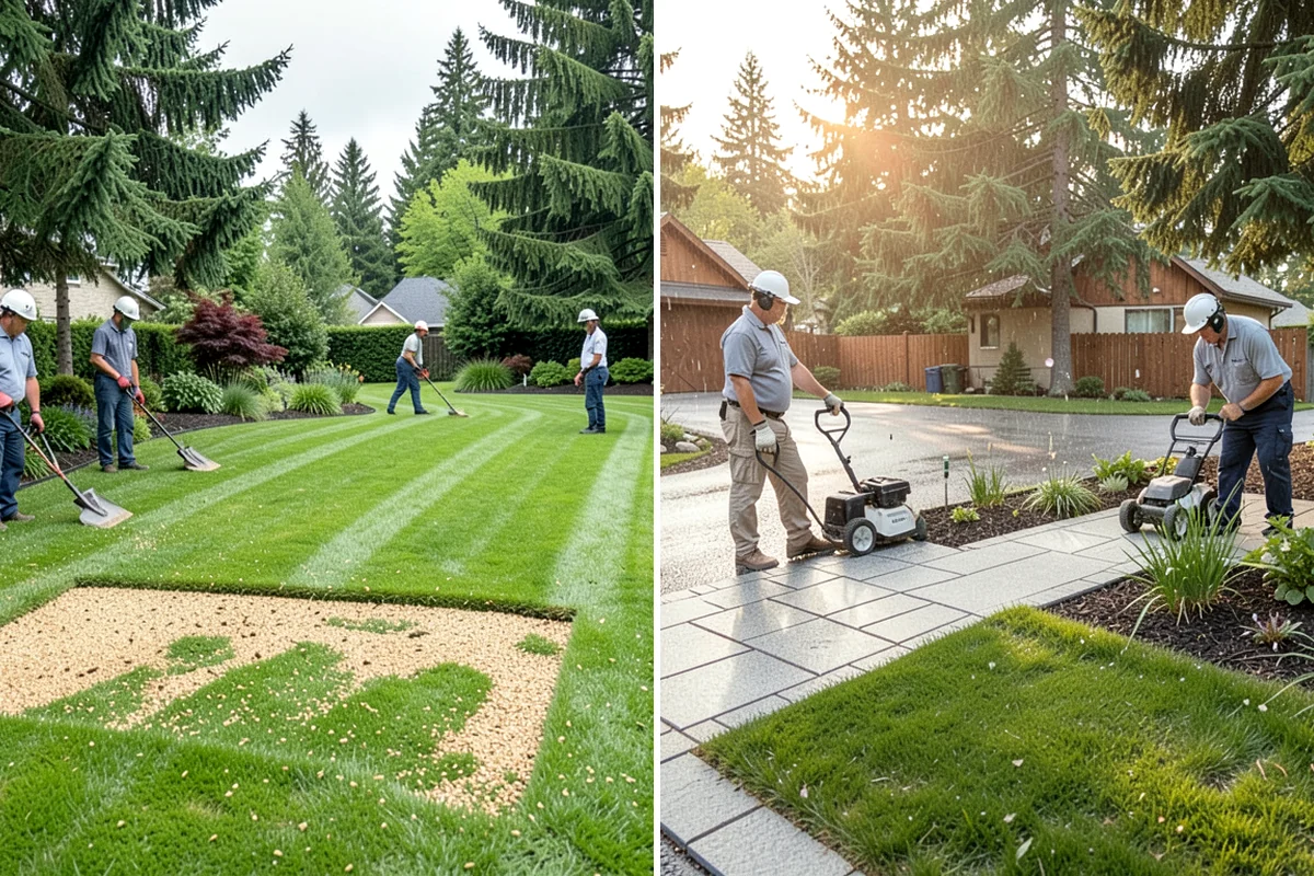 Mulch Replacement in Lakewood, Pierce County, WA - Excavate and haul the fully decomposed old mulch