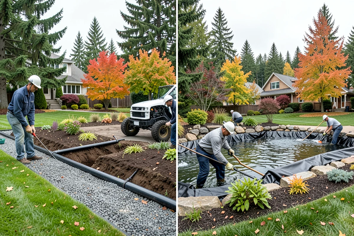Mulch Replacement in Lyman, Skagit County, WA - Excavate and haul the fully decomposed old mulch