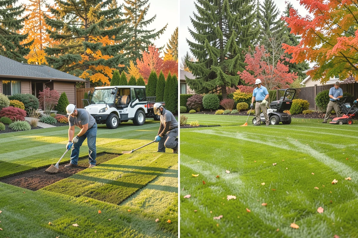 Mulch Replacement in Mercer Island, King County, WA - Excavate and haul the fully decomposed old mulch