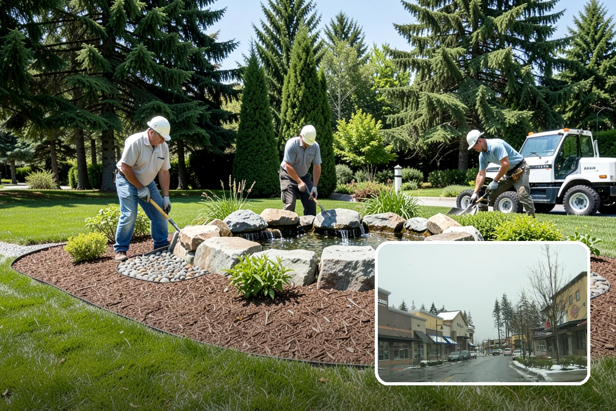 Mulch Replacement in Mill Creek, Snohomish County, WA - Rebuilds soil structure as the fresh organic layer decomposes