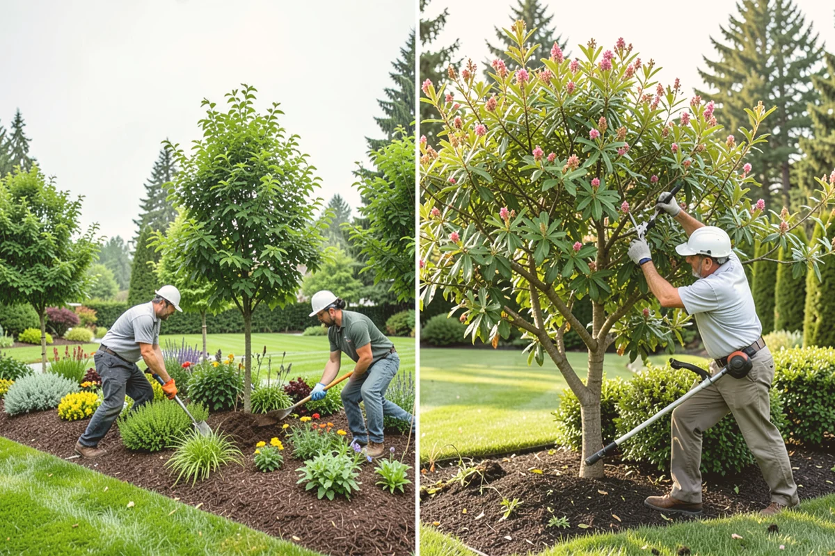 Mulch Replacement in Milton, King County, WA - Excavate and haul the fully decomposed old mulch