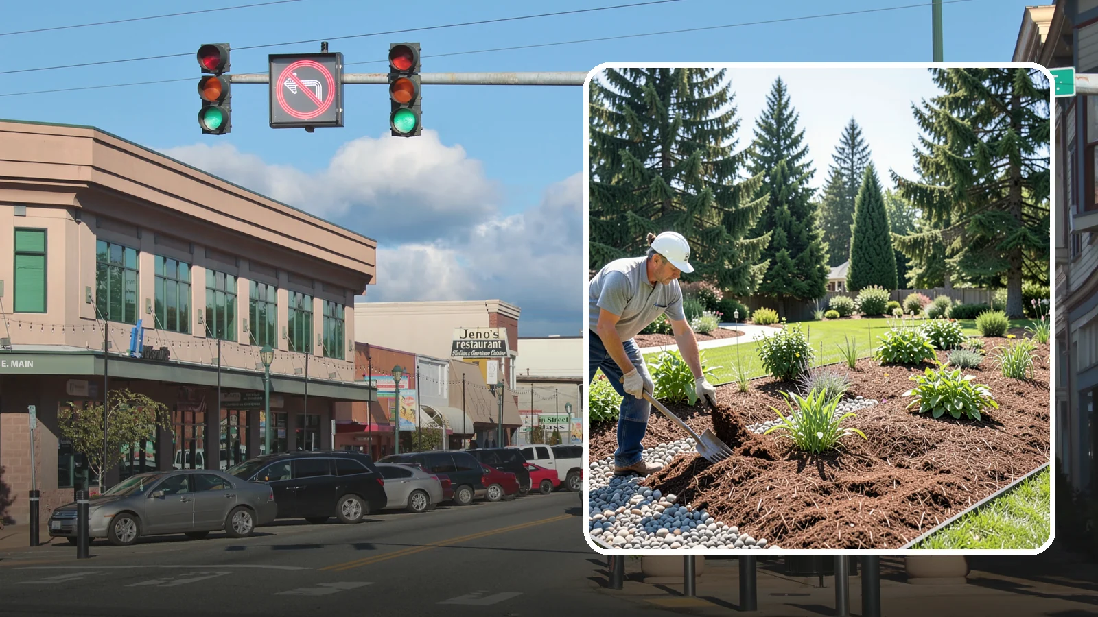 Mulch Replacement in Monroe, Snohomish County, WA - Full removal and reinstall of organic mulch to rebuild healthy, moisture-balanced beds.