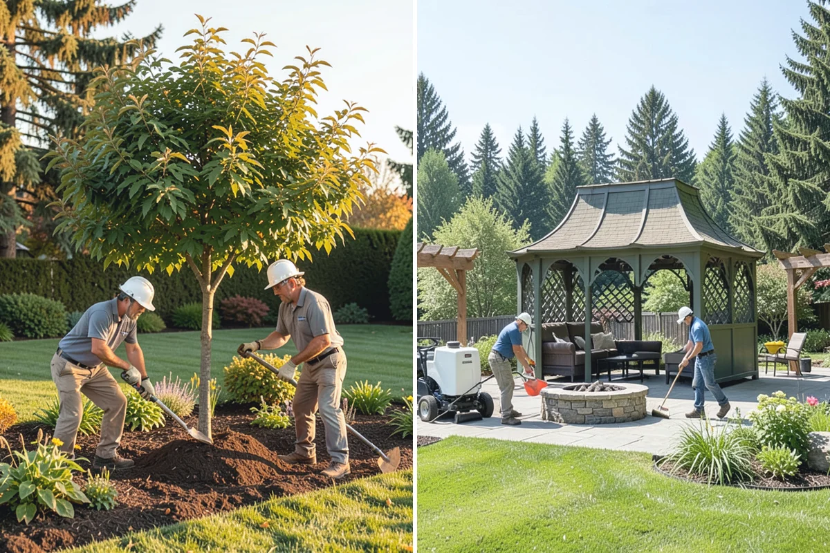 Mulch Replacement in Redmond, King County, WA - Excavate and haul the fully decomposed old mulch