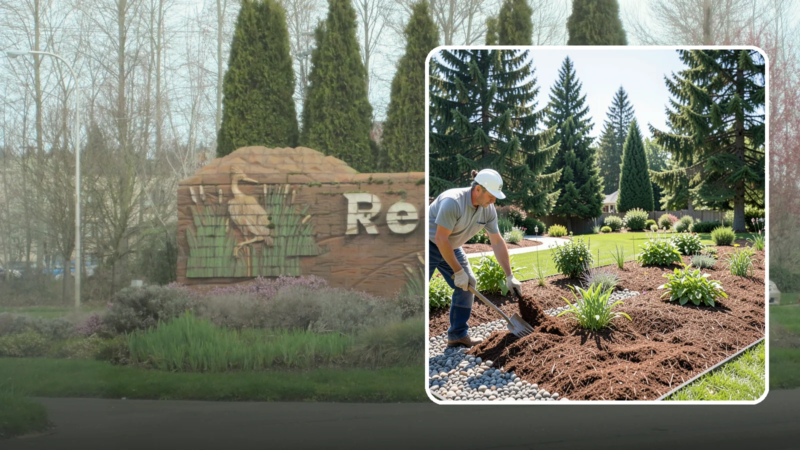 Mulch Replacement in Renton, King County, WA - Full removal and reinstall of organic mulch to rebuild healthy, moisture-balanced beds.