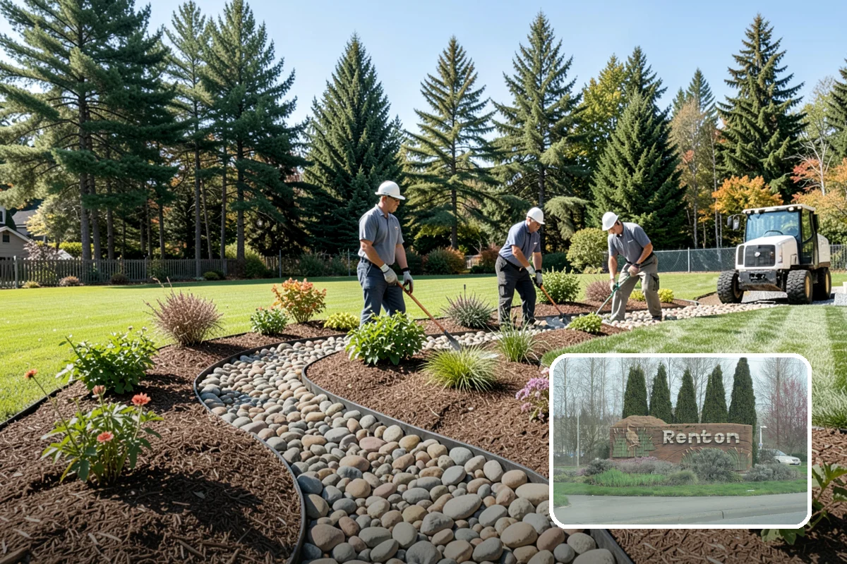 Mulch Replacement in Renton, King County, WA - Rebuilds soil structure as the fresh organic layer decomposes