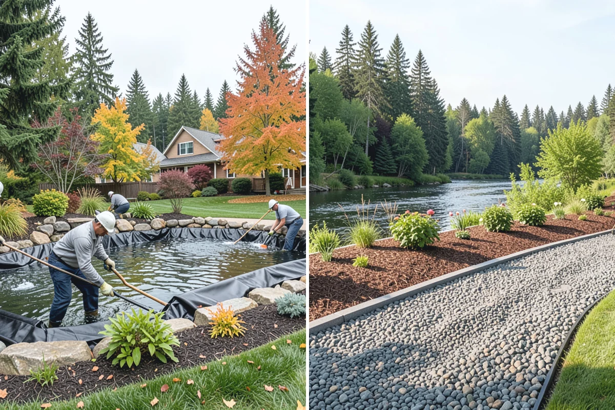 Mulch Replacement in Skykomish, King County, WA - Excavate and haul the fully decomposed old mulch