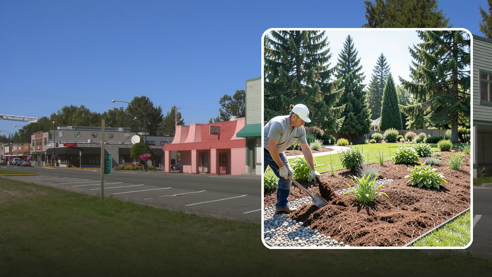 Mulch Replacement in Snoqualmie, King County, WA - Full removal and reinstall of organic mulch to rebuild healthy, moisture-balanced beds.