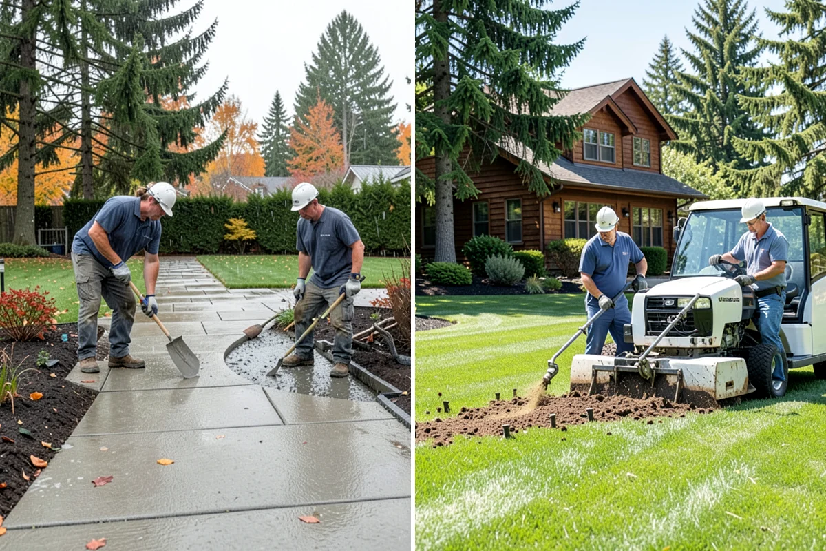 Mulch Replacement in Snoqualmie, King County, WA - Excavate and haul the fully decomposed old mulch