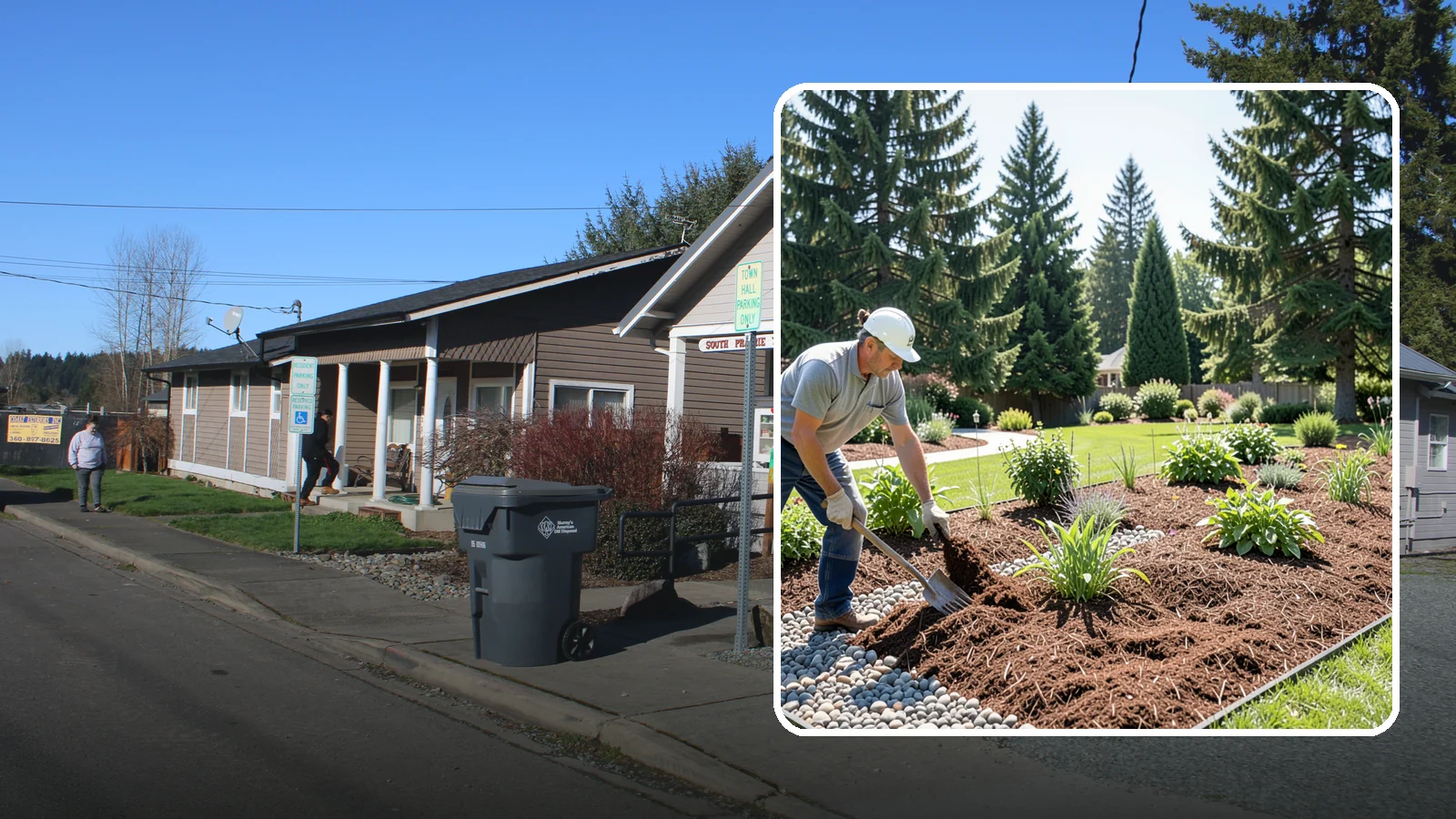 Mulch Replacement in South Prairie, Pierce County, WA - Full removal and reinstall of organic mulch to rebuild healthy, moisture-balanced beds.