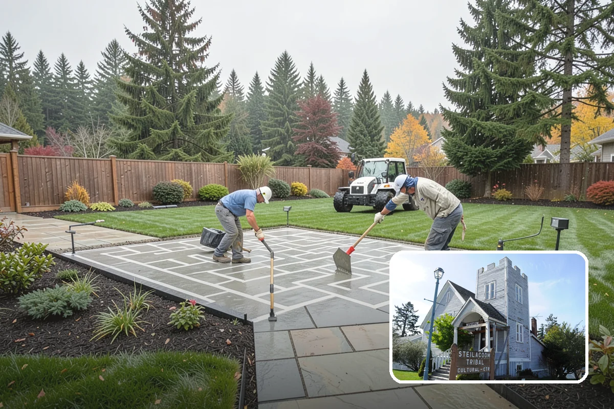 Mulch Replacement in Steilacoom, Pierce County, WA - Rebuilds soil structure as the fresh organic layer decomposes